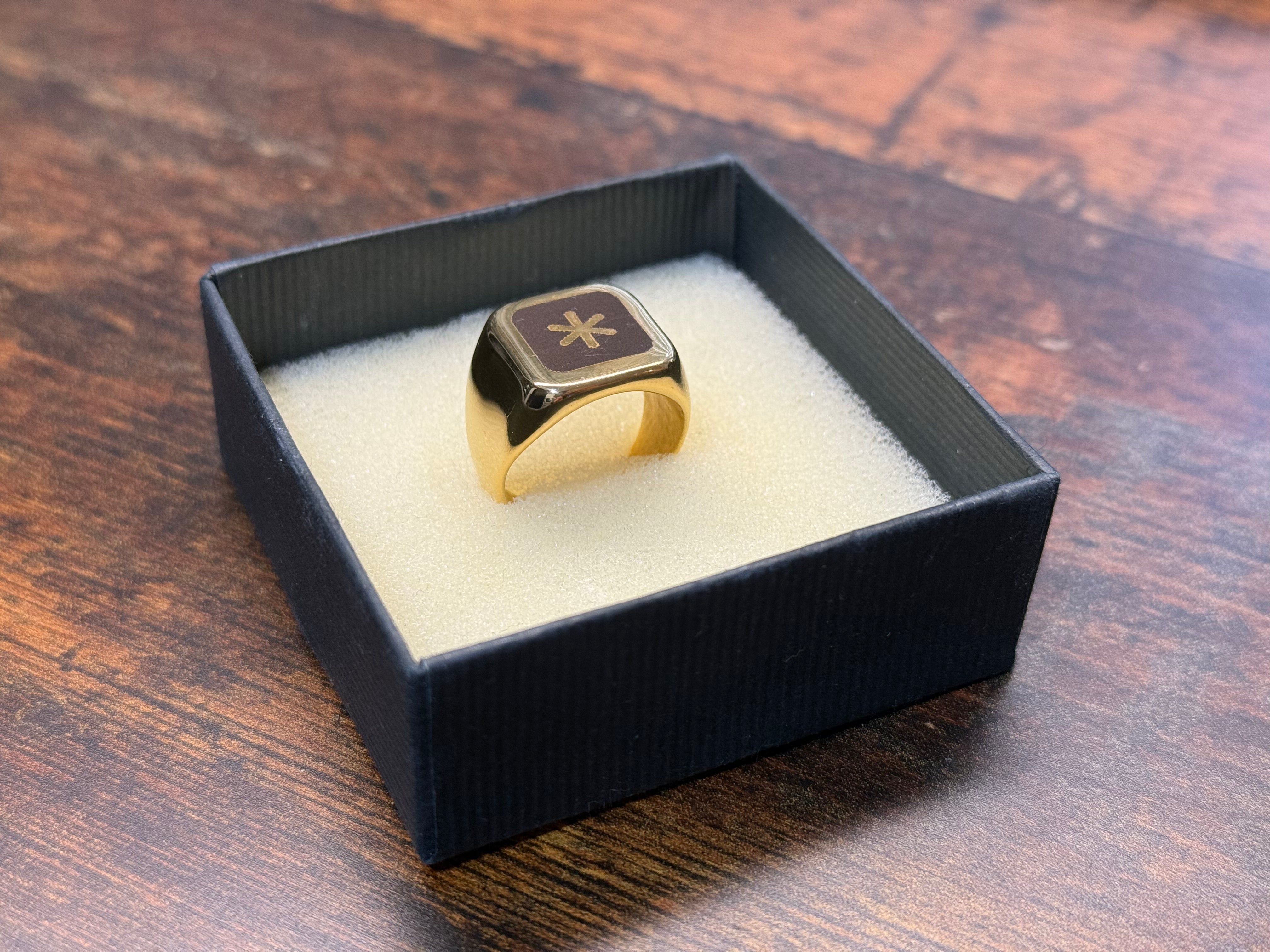 Personalisierter Goldring