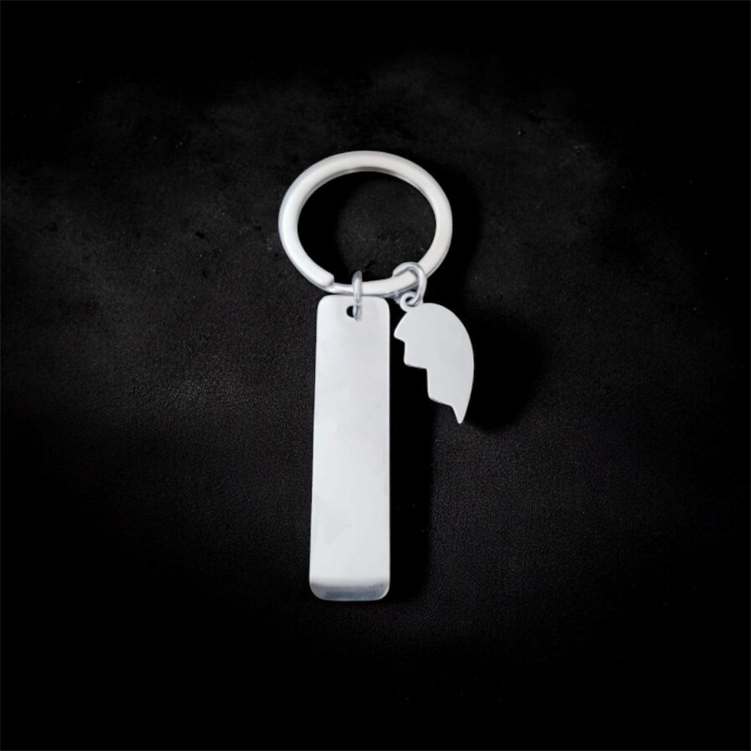 Paar-Schlusselanhanger mit geteiltem herz