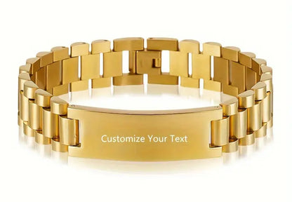 Armband mit Plättchen 21 cm mal 12 mm